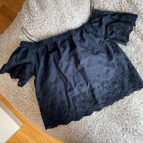 Black Madewell Cropped Top - Picture 1 of 2